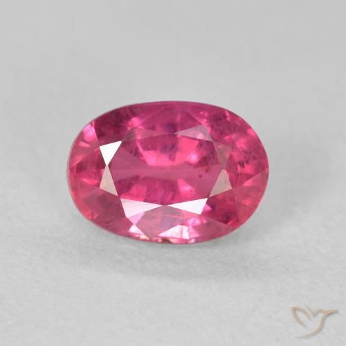 1.28ct Натуральный Розовато-красный Рубин, Овал, Чистота VS
