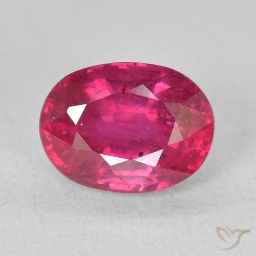 2.11ct Натуральный Светло-красный Рубин, Овал, Чистота VS