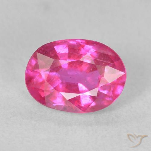 1.68ct Натуральный Темно-пурпурный Рубин, Овал, Чистота VS