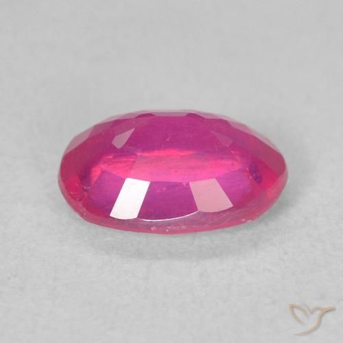 1.61 карата, натуральный Medium Dark-Pink Рубин, Овал, Чистота VS