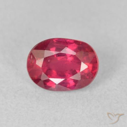 1.13ct Натуральный Розовато-красный Рубин, Овал, Чистота VS