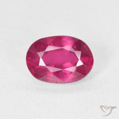 1.29ct Натуральный Светло-красный Рубин, Овал, Чистота VS
