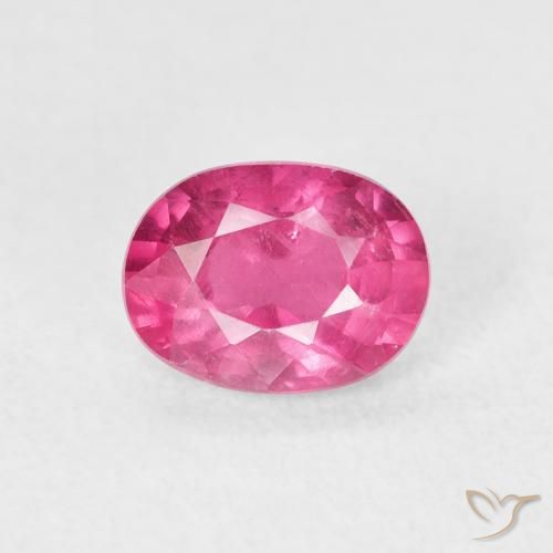 1.20ct Натуральный Ярко-розовый Рубин, Овал, Чистота VS