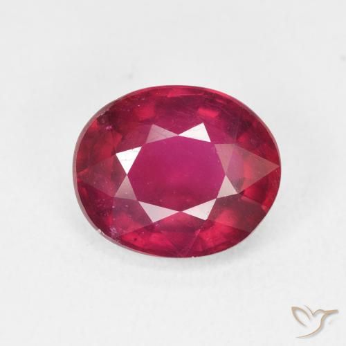 5.05ct Натуральный Medium Dark-Red Рубин, Овал, Чистота VS