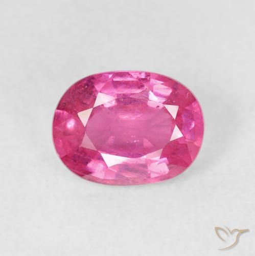 1.91ct Натуральный Ярко-розовый Рубин, Овал, Чистота VS