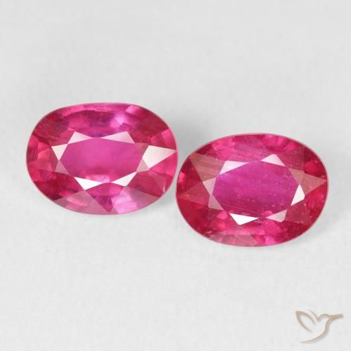 3.10ctw Натуральный Medium Dark-Pink Рубин, Овал, Чистота VS