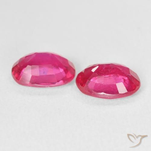 3.10 карата, натуральный Medium Dark-Pink Рубин, Овал, Чистота VS