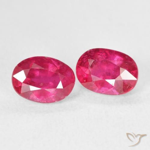 2.82 карата, натуральный Medium Dark-Pink Рубин, Овал, Чистота VS