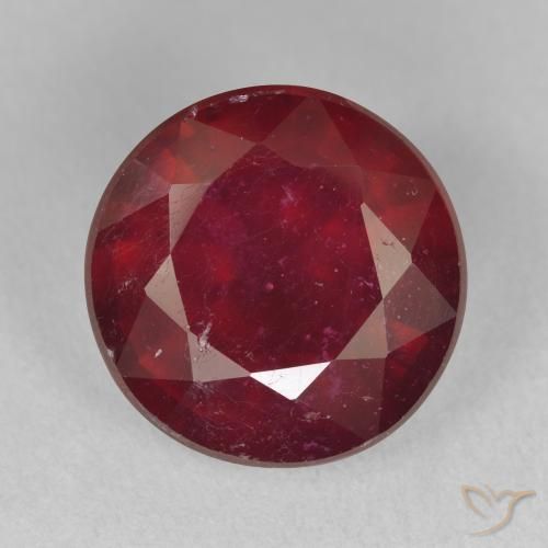 12.44ct Натуральный Красное вино Рубин, Круглый, VS-SI