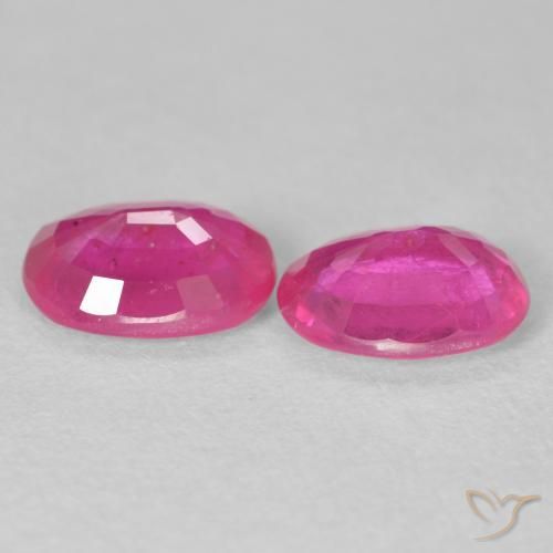 3.08 карата, натуральный Medium Dark-Pink Рубин, Овал, VS-SI