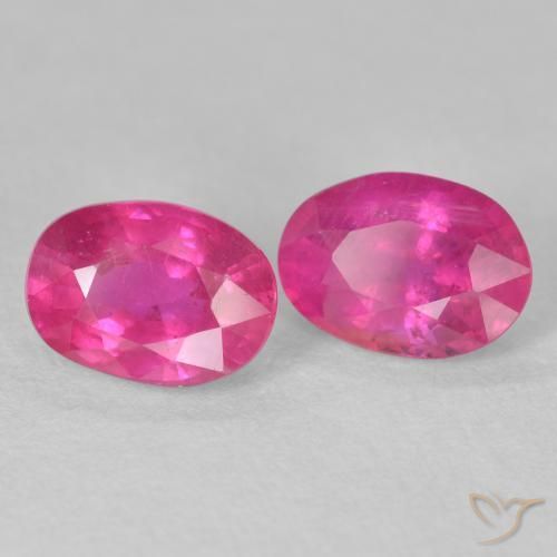 3.70 карата, натуральный Medium Dark-Pink Рубин, Овал, VS-SI