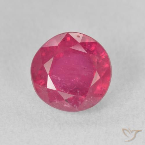 2.85ct Натуральный Средний красный Рубин, Круглый, VS-SI