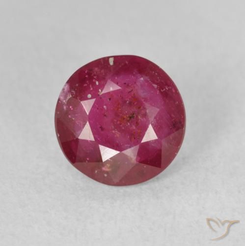 1.88ct Натуральный Розовато-красный Рубин, Круглый, VS-SI