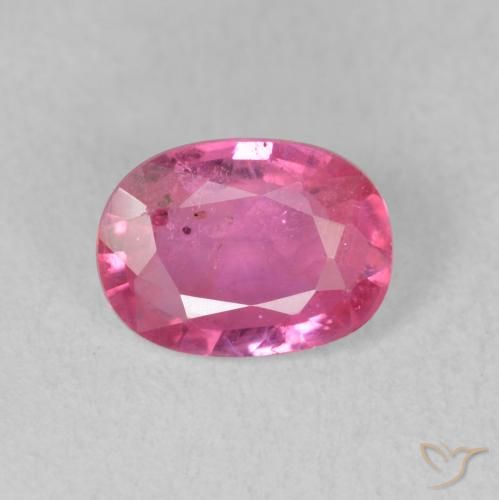1.63ct Натуральный Medium Dark-Pink Рубин, Овал, VS-SI