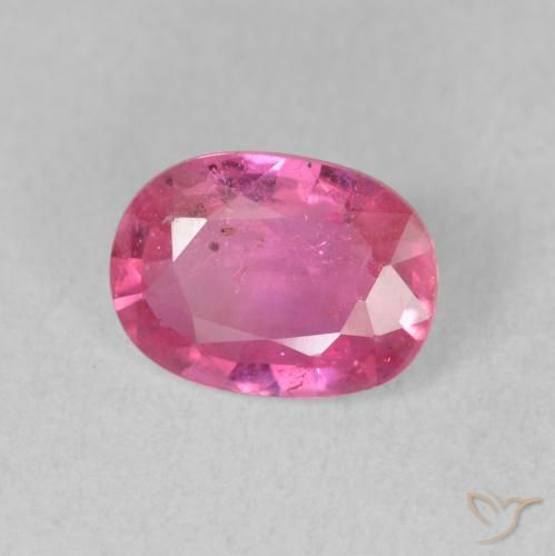 1.63 карата, натуральный Medium Dark-Pink Рубин, Овал, VS-SI