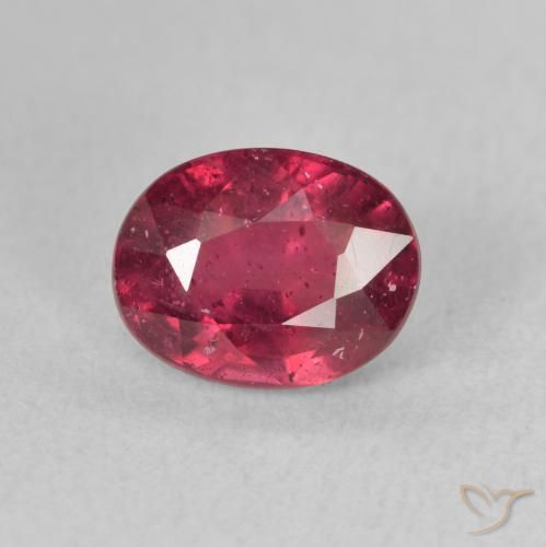 2.10ct Натуральный Кроваво красный Рубин, Овал, VS-SI
