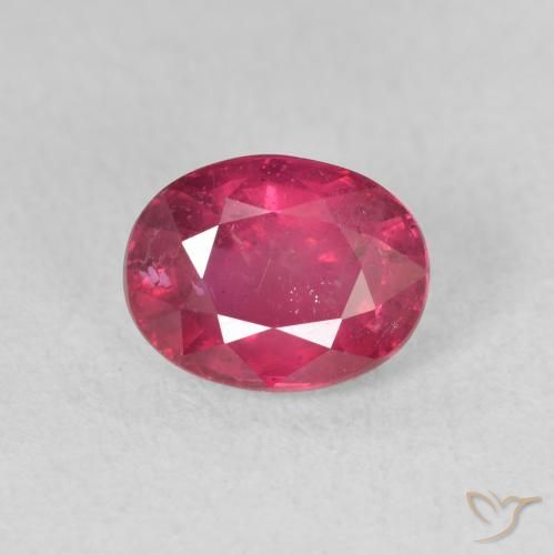 1.82ct Натуральный Розовато-красный Рубин, Овал, VS-SI