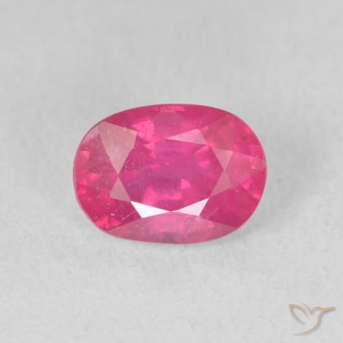 1.83ct Натуральный Темно-пурпурный Рубин, Овал, VS-SI