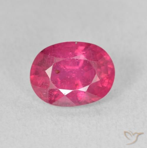 1.94ct Натуральный Розовато-красный Рубин, Овал, VS-SI
