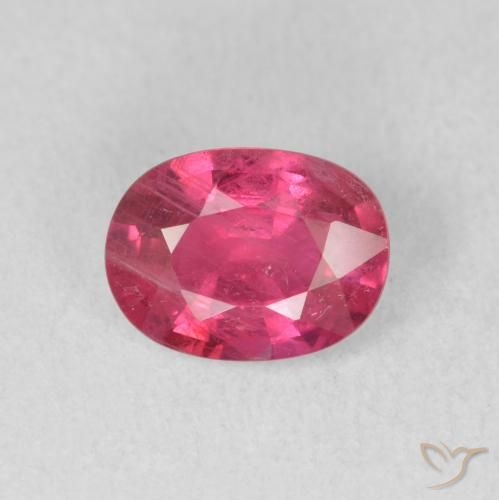 1.60ct Натуральный Красновато-розовый Рубин, Овал, VS-SI