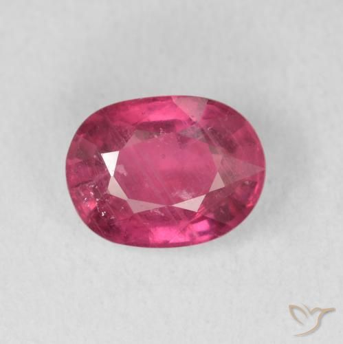 1.87ct Натуральный Средний красный Рубин, Овал, VS-SI