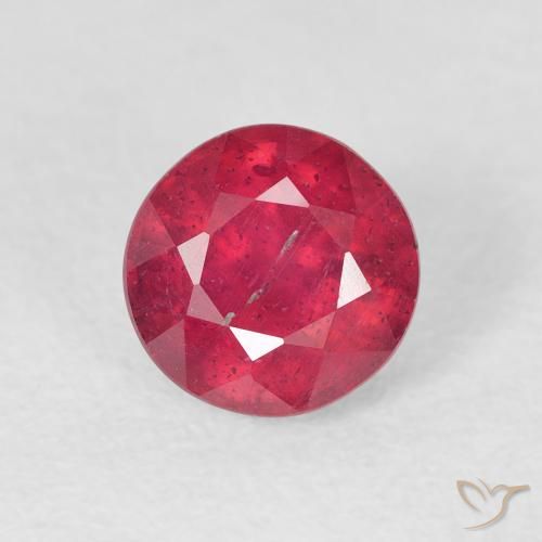 1.60ct Натуральный Кроваво красный Рубин, Круглый, VS-SI