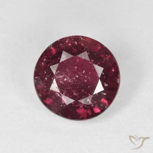 1.95ct Натуральный Темно-красный Рубин, Круглый, SI-I1