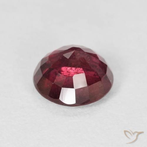 1.95 карата, натуральный Темно-красный Рубин, Круглый, SI-I1