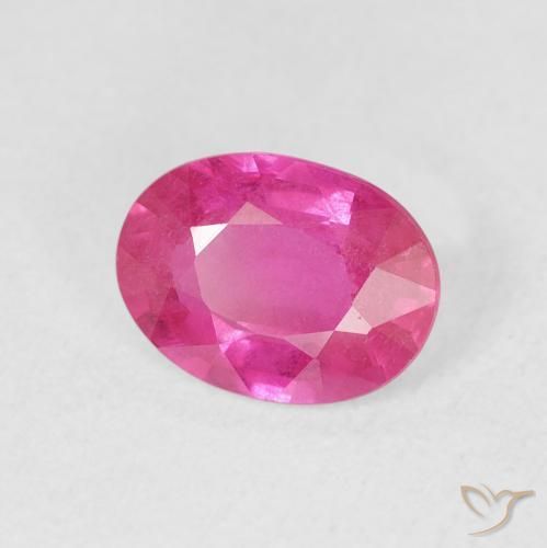 1.55 карата, натуральный Medium Dark-Pink Рубин, Овал, VS-SI