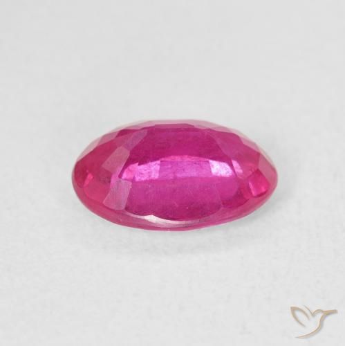 1.55 карата, натуральный Medium Dark-Pink Рубин, Овал, VS-SI
