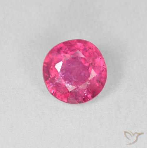 1.28ct Натуральный Средний розовый Рубин, Круглый, VS-SI