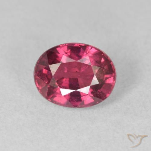 2.10ct Натуральный Розовато-красный Рубин, Овал, VS-SI