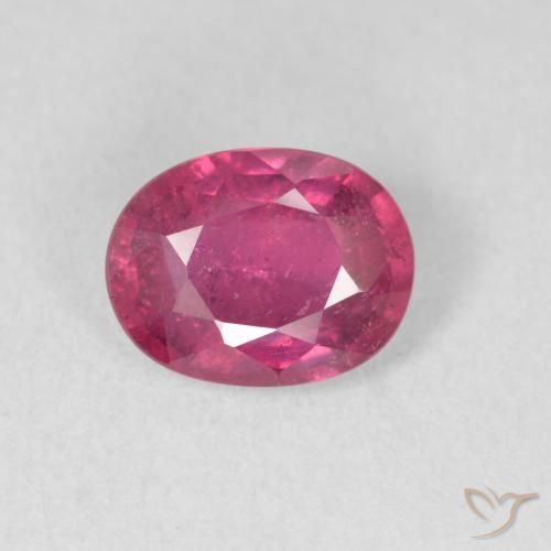 1.68ct Натуральный Розовато-красный Рубин, Овал, VS-SI