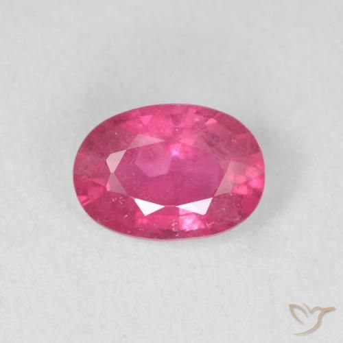 1.47ct Натуральный Темно-пурпурный Рубин, Овал, VS-SI