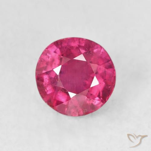 1.72ct Натуральный Medium Dark-Pink Рубин, Круглый, VS-SI