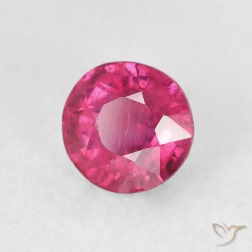 1.72 карата, натуральный Medium Dark-Pink Рубин, Круглый, VS-SI