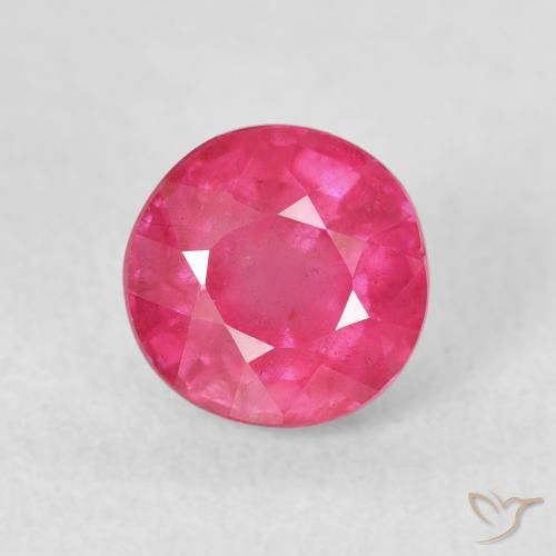1.79ct Натуральный Средний розовый Рубин, Круглый, VS-SI