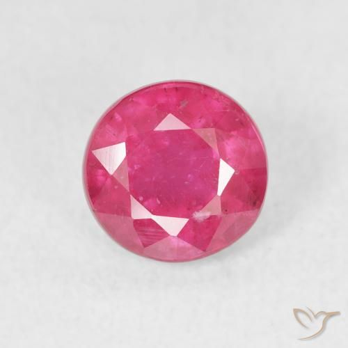 1.60ct Натуральный Средний розовый Рубин, Круглый, Чистота VS