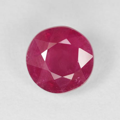 3.37ct Натуральный Средний красный Рубин, Круглый, VS-SI