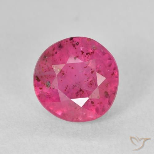 3.19ct Натуральный Красновато-розовый Рубин, Круглый, VS-SI