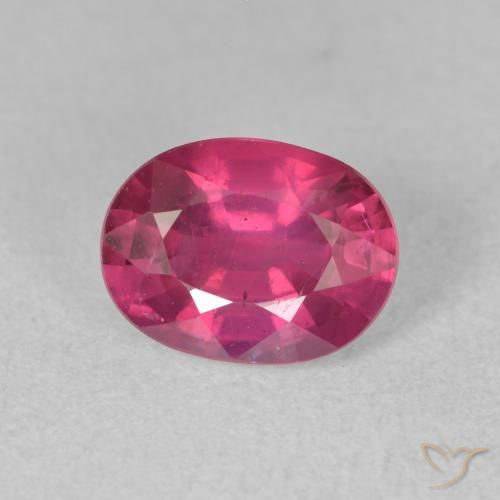 1.96ct Натуральный Светло-красный Рубин, Овал, VS-SI