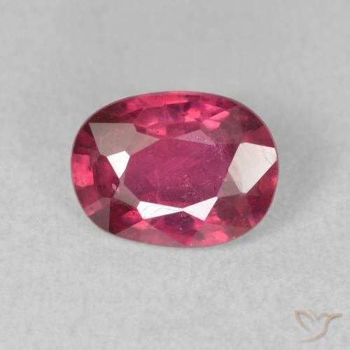 1.65ct Натуральный Розовато-красный Рубин, Овал, VS-SI