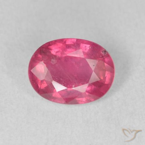 1.71ct Натуральный Розовато-красный Рубин, Овал, VS-SI