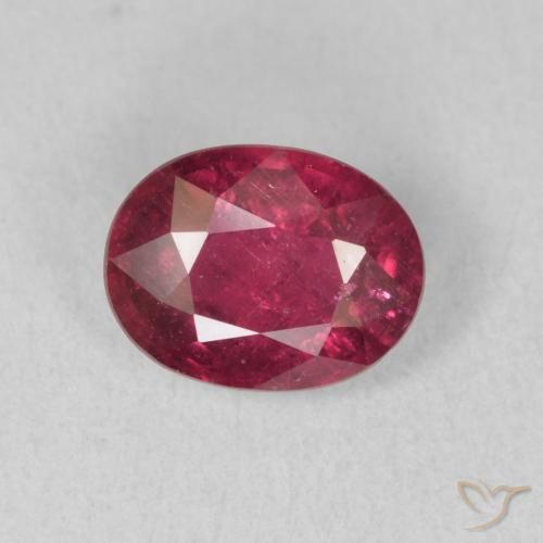 1.79ct Натуральный Темно-красный Рубин, Овал, VS-SI