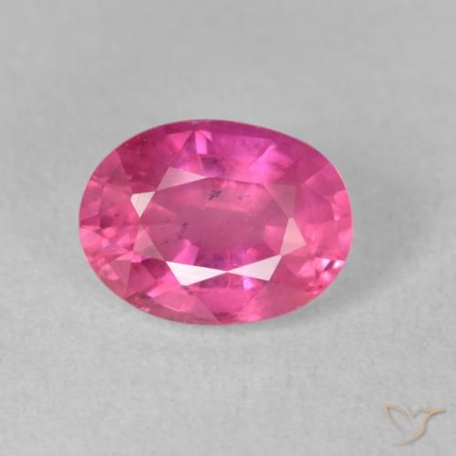 1.97ct Натуральный Темно-пурпурный Рубин, Овал, VS-SI