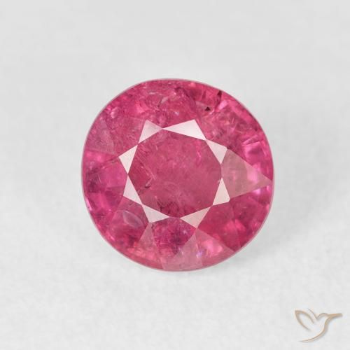 1.95ct Натуральный Красновато-розовый Рубин, Круглый, VS-SI