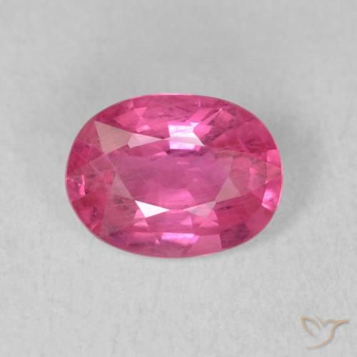 1.50ct Натуральный Красновато-розовый Рубин, Овал, VS-SI