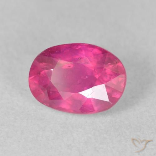 2.20 карата, натуральный Medium Dark-Pink Рубин, Овал, VS-SI