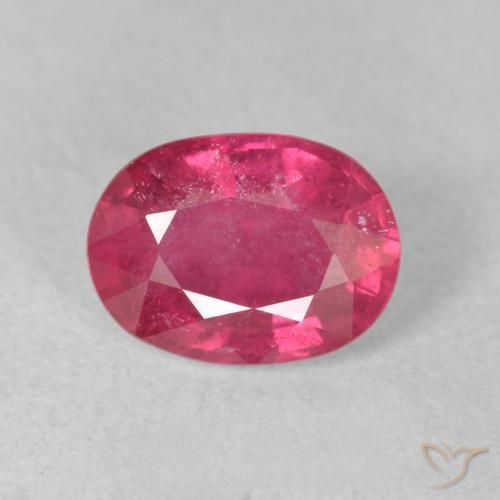 1.78ct Натуральный Пурпурный розовый Рубин, Овал, VS-SI