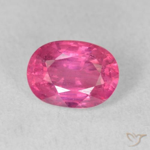 1.84ct Натуральный Средний розовый Рубин, Овал, VS-SI